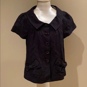 Nanette lepore navy top 8 NWT